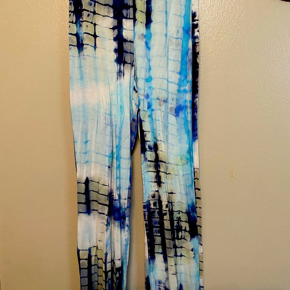 2 piece body suit blue white and black never worn